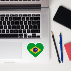 Brazil Brasil Brazilian Flag Sticker Laptop Decals Custom Stickers Decals & Skins