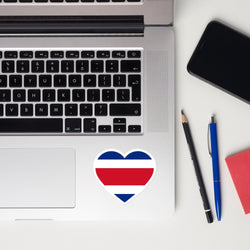 Costa Rica Rican Flag Sticker Laptop Decals Custom Stickers Decals & Skins