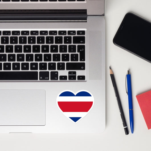 Costa Rica Rican Flag Sticker Laptop Decals Custom Stickers Decals & Skins