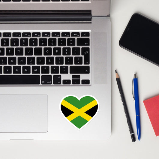 Jamaica Jamaican Flag Sticker Laptop Decals Custom Stickers Decals & Skins