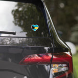 Bahamas Bahamian Flag Sticker Heart Flag Stickers Laptop Decals Travel Souvenir Stickers Decals & Skins
