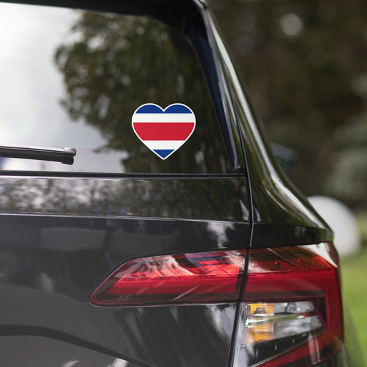 Costa Rica Rican Flag Sticker Heart Flag Stickers Laptop Decals Travel Souvenir Stickers Decals & Skins