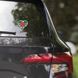 Dominica Dominican Flag Sticker Heart Flag Stickers Laptop Decals Travel Souvenir Stickers Decals & Skins