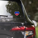 Haiti Haitian Flag Sticker Heart Flag Stickers Laptop Decals Travel Souvenir Stickers Decals & Skins