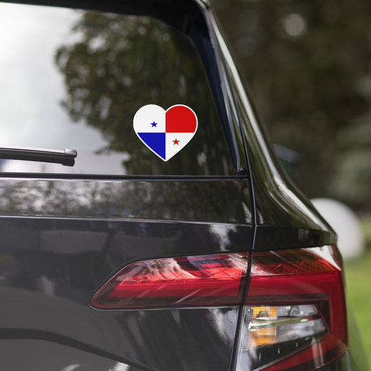 Panama Panamanian Flag Sticker Heart Flag Stickers Laptop Decals Travel Souenir Stickers Decals & Skins