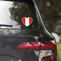 Peru Peruvian Flag Sticker Heart Flag Stickers Laptop Decals Travel Souenir Stickers Decals & Skins