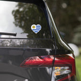 Uruguay Uruguayan Flag Sticker Heart Flag Stickers Laptop Decals Travel Souvenir Stickers Decals & Skins