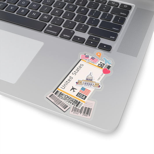 United States American Flag Stickers Laptop Decals Travel Souvenir Stickers Decals & Skins
