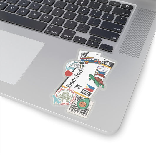Bacolod Philippines Filipino Flag Stickers Laptop Decals Travel Souvenir Stickers Decals & Skins