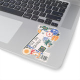 Foz do Iguaçu Paraná Brazil Brasil Brazilian Flag Stickers Laptop Decals Travel Souvenir Stickers Decals & Skins