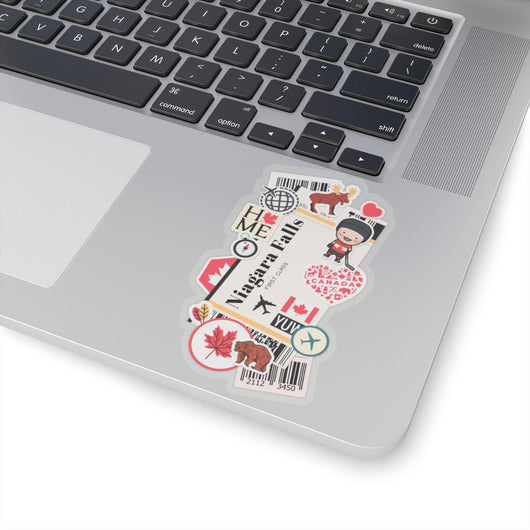 Niagara Falls Ontario Canada Canadian Flag Sticker Mini Stickers Decals Laptop Decal Travel Souvenir Gift