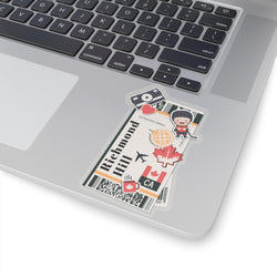 Richmond Hill Ontario Canada Canadian Flag Sticker Mini Stickers Decals Laptop Decal Travel Souvenir Gift