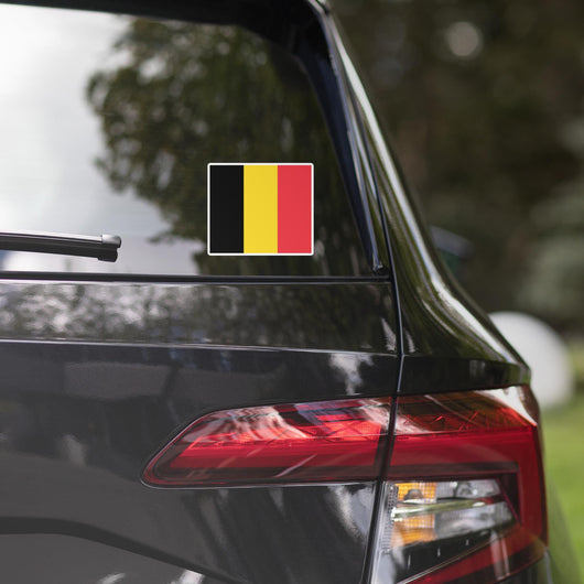 Belgium Belgian Flag Car Sticker Travel Souvenir Tourist Beach Lover Food Addict Destination Pride Patriot Gifts