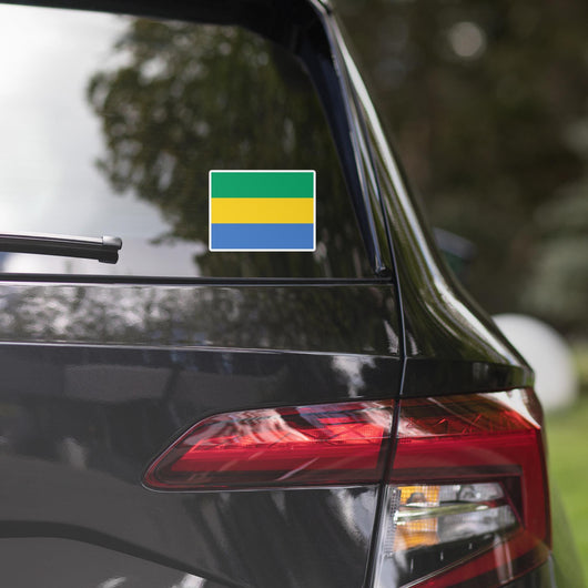 Gabon Gabonese Flag Car Sticker Travel Souvenir Tourist Beach Lover Food Destination Pride Patriot Gifts