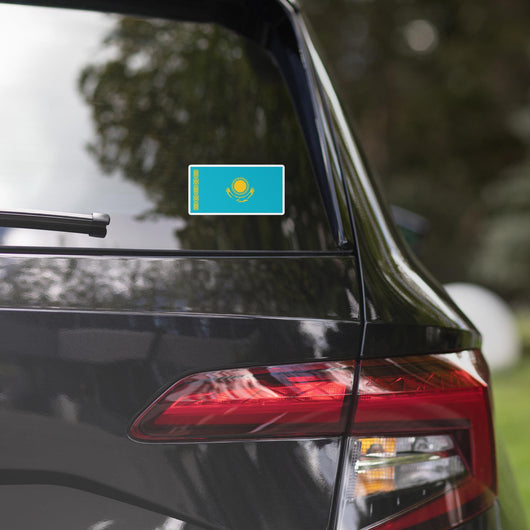 Kazakhstan kazakh Flag Car Sticker Travel Souvenir Tourist Beach Lover Food Destination Pride Patriot Gifts