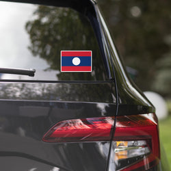 Laos Laotian Flag Car Sticker Travel Souvenir Tourist Beach Lover Food Addict Destination Pride Patriot Gifts