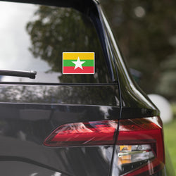 Myanmar Burma Burmese Flag Car Sticker Travel Souvenir Tourist Beach Lover Food Addict Destination Pride Patriot Gifts