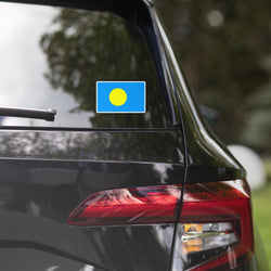 Palau Palauan Flag Car Sticker Travel Souvenir Tourist Beach Lover Food Addict Destination Pride Patriot Gifts