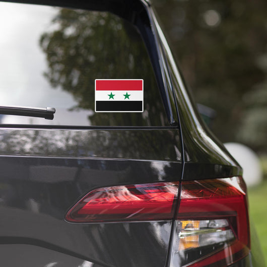 Syria Syrian Flag Car Sticker Travel Souvenir Tourist Beach Lover Food Addict Destination Pride Patriot Gifts