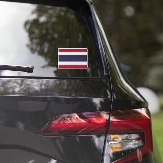 Thailand Thai Flag Car Sticker Travel Souvenir Tourist Beach Lover Food Addict Destination Pride Patriot Gifts