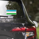 Uzbekistan Uzbek Flag Car Sticker Travel Souvenir Tourist Beach Lover Food Addict Destination Pride Patriot Gifts