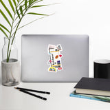 Brisbane Australia Australian Flag Sticker Mini Stickers Decals Laptop Decal Travel Souvenir Gift