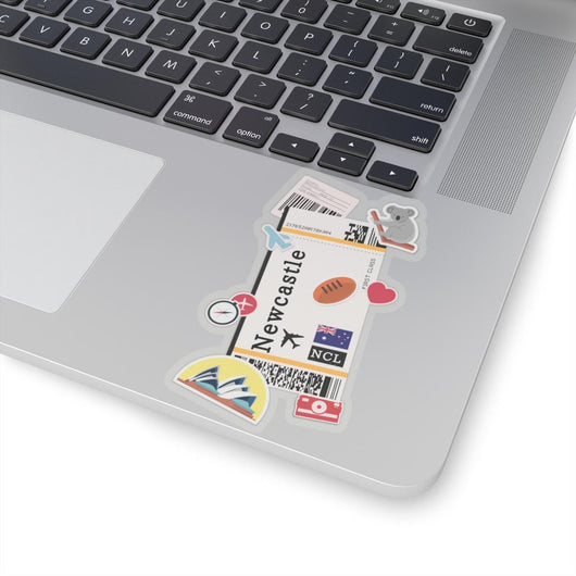 Newcastle Australia Australian Flag Sticker Mini Stickers Decals Laptop Decal Travel Souvenir Gift