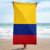 Colombia Colombian Flag Beach Towel Pool Towels Bath Sauna Bathroom Vacation Travel Summer Gift Idea