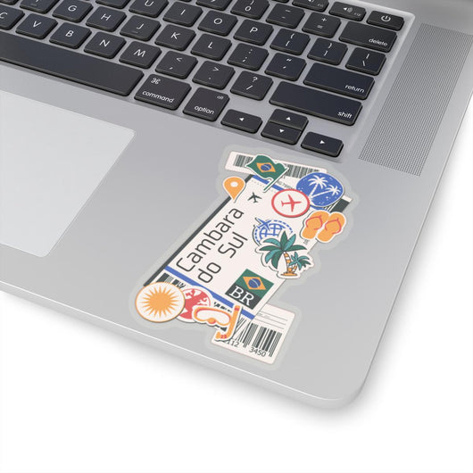 Cambará do Sul Brazil Brasil Brazilian Flag Stickers Laptop Decals Travel Souvenir Stickers Decals & Skins