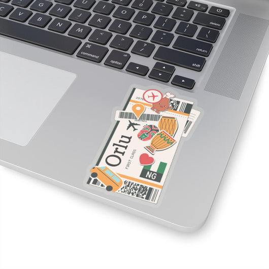 Orlu Nigeria Nigerian Flag Stickers Laptop Decals Travel Souvenir Stickers Decals & Skins