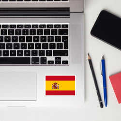 Spain Flag Sticker Travel Souvenir Tourist Beach Lover Food Destination Patriot Gifts