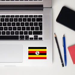 Uganda Ugandan Flag Sticker Travel Souvenir Tourist Beach Lover Food Destination Patriot Gifts