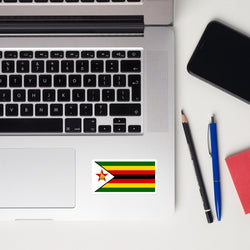 Zimbabwe Zimbabwean Flag Sticker Travel Souvenir Tourist Beach Lover Food Destination Patriot Gifts