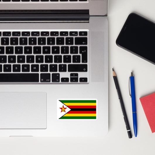 Zimbabwe Zimbabwean Flag Sticker Travel Souvenir Tourist Beach Lover Food Destination Patriot Gifts