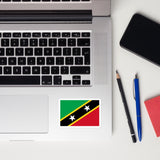 St Kitts & Nevis Flag Sticker Travel Souvenir Tourist Beach Lover Food Destination Patriot Gifts
