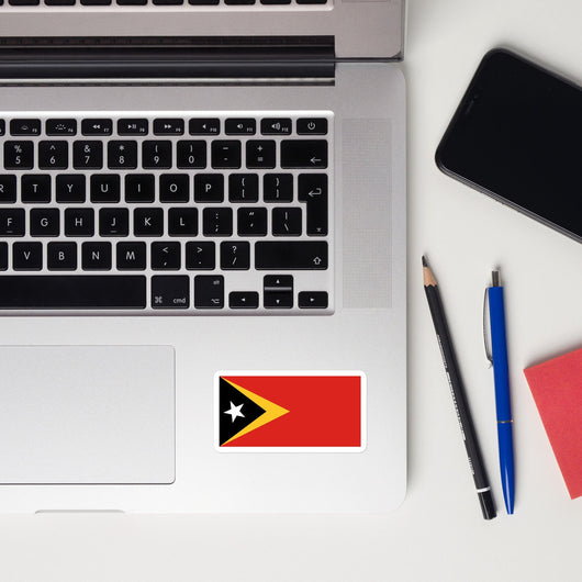 Timor-Leste East Timorese Flag Sticker Travel Souvenir Tourist Beach Lover Food Destination Patriot Gifts
