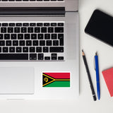 Vanuatu Vanuatuan Flag Sticker Decal Stickers Laptop decal  Travel Souvenir Tourist Beach Lover Food Destination Patriot Gifts