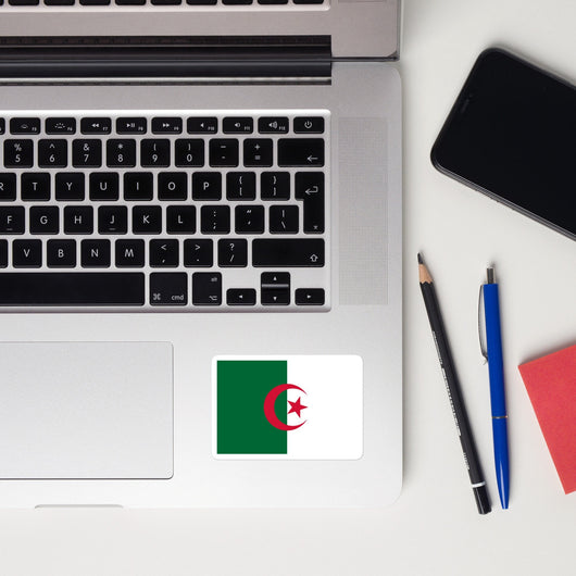 Algeria Algerian Flag Sticker Decal Stickers Laptop decal  Travel Souvenir Tourist Beach Lover Food Destination Patriot Gifts