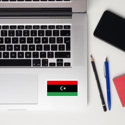Libya Libyan Flag Sticker Decal Stickers Laptop decal  Travel Souvenir Tourist Beach Lover Food Destination Patriot Gifts