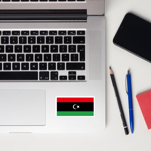 Libya Libyan Flag Sticker Decal Stickers Laptop decal  Travel Souvenir Tourist Beach Lover Food Destination Patriot Gifts