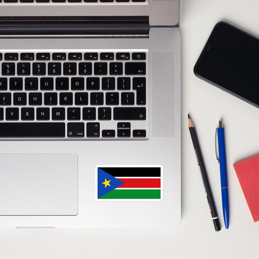 South Sudan Sudanese Flag Sticker Decal Stickers Laptop decal  Travel Souvenir Tourist Beach Lover Food Destination Patriot Gifts