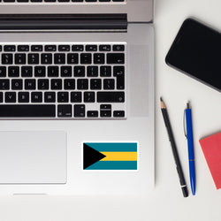 Bahamas Bahamian Flag Sticker Decal Stickers Laptop decal  Travel Souvenir Tourist Beach Lover Food Destination Patriot Gifts