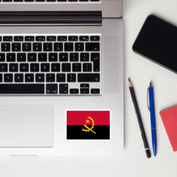 Angola Angolan Flag Sticker Decal Stickers Laptop decal  Travel Souvenir Tourist Beach Lover Food Destination Patriot Gifts
