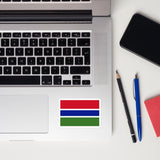 Gambia Gambian Flag Sticker Decal Stickers Laptop decal  Travel Souvenir Tourist Beach Lover Food Destination Patriot Gifts