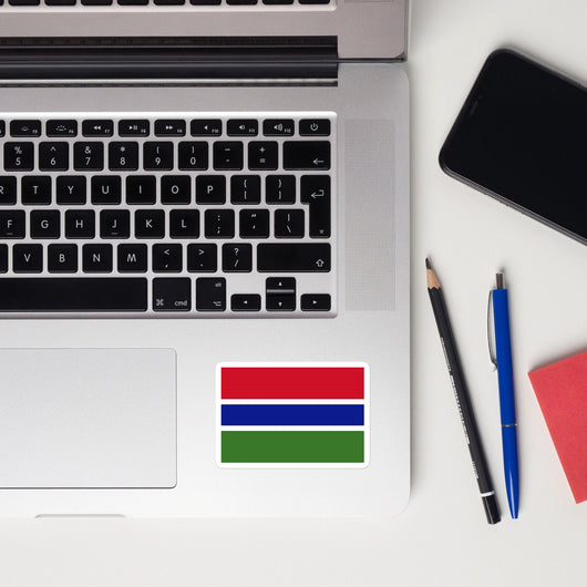 Gambia Gambian Flag Sticker Decal Stickers Laptop decal  Travel Souvenir Tourist Beach Lover Food Destination Patriot Gifts
