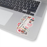 Portage la Prairie Manitoba Kanada Kanadische Flagge Aufkleber Mini-Aufkleber Aufkleber Laptop Aufkleber Reise Souvenir Geschenk