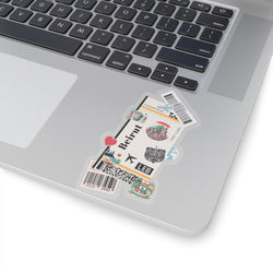 Beirut Lebanon Lebanese Flag Sticker Mini Stickers Decals Laptop Decal Travel Souvenir Gift