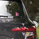 Nepal Nepalese Flag Car Sticker Travel Souvenir Tourist Beach Lover Food Addict Destination Pride Patriot Gifts