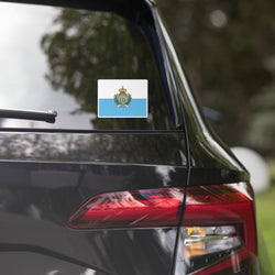 San Marino Sammarinese Flag Car Sticker Travel Souvenir Tourist Beach Lover Food Addict Destination Pride Patriot Gifts