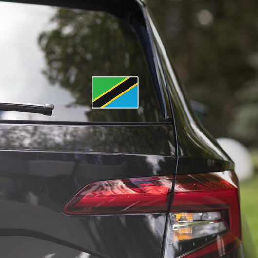 Tanzania Tanzanian Flag Car Sticker Travel Souvenir Tourist Beach Lover Food Addict Destination Pride Patriot Gifts